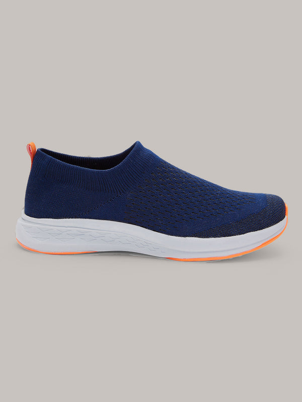 Roar For Good Navy Blue Slip on Shoes for Men | Soft Cushion Insole, Slip-Resistance, Dynamic Feet Support & Arch Support | Made from recycled PET bottles