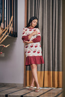 The Conscious Closet Congo Brown Gusty Mindful Long Detachable Dress