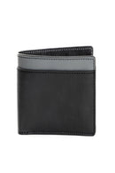 Green Hermitage Zeus Vegan Leather Men's Wallet (Black & Grey)