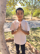 Livbio Organic Cotton & Naturally Fiber Dyed Baby Pink Kids T-shirt