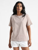 Livbio Organic Cotton & Naturally Fiber Dyed Soil Brown Women's T-shirt