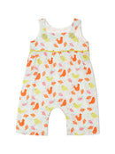 Greendigo Organic Cotton Pack of 1 Romper for Newborn Baby Girls - White