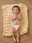 Greendigo Organic Cotton Pack of 2 Jhablas for Newborn Babies - White