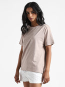 Livbio Organic Cotton & Naturally Fiber Dyed Soil Brown Women's T-shirt