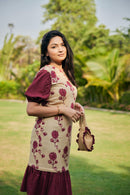 The Conscious Closet Smokey Pink Meadow Pod Long Detachable Dress