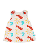 Greendigo Organic Cotton Pack of 1 Frock for Newborn Baby Girls - Off White