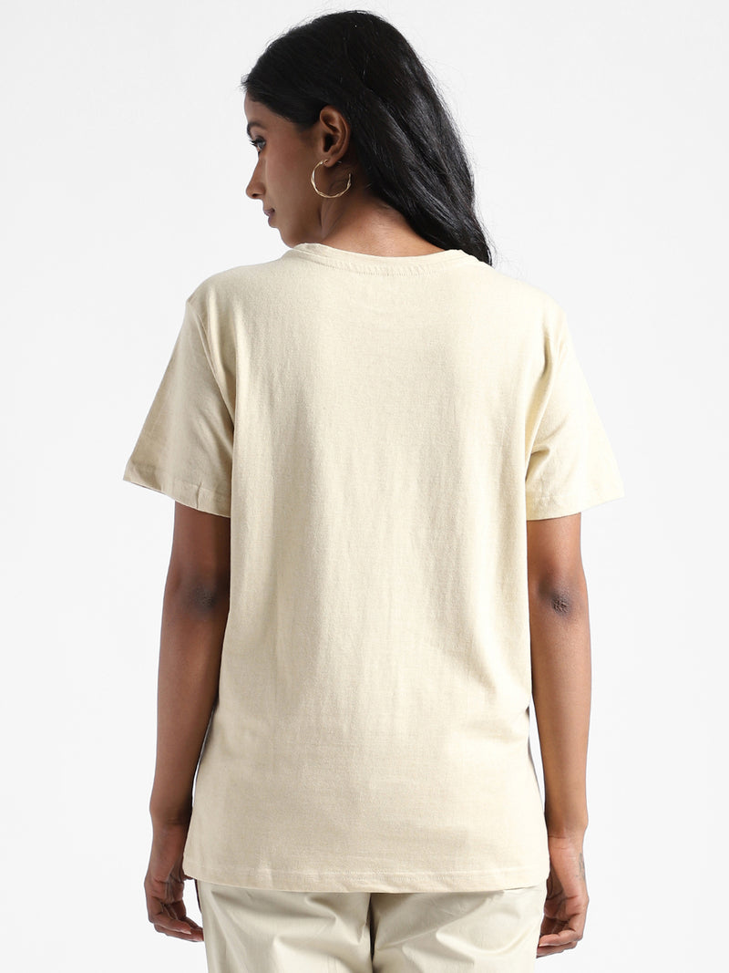 Livbio Organic Cotton & Naturally Fiber Dyed Lemon Yellow Women's T-shirt