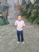 Livbio Organic Cotton & Naturally Fiber Dyed Soil Brown Kids T-shirt