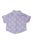 Greendigo Organic Cotton Pack of 1 Shirt for Newborn Baby Boys - Blue