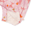 Greendigo Organic Cotton Pack of 1 Romper for Newborn Baby Girls - Pink