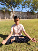 Livbio Organic Cotton & Naturally Fiber Dyed Baby Pink Kids T-shirt