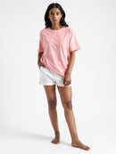 Livbio Organic Cotton & Naturally Dyed Light  Women's Pink T-shirt