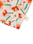 Greendigo Organic Cotton Pack of 2 Jhablas for Newborn Baby Girls - White and Pink
