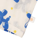 Greendigo Organic Cotton Pack of 1 Printed Shirt for Newborn Baby Boys - Blue and White