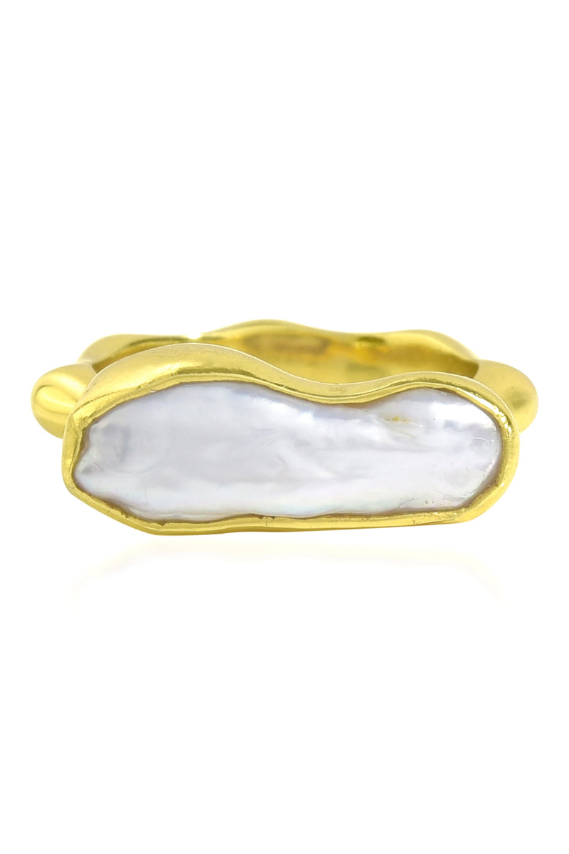 Arvino Baroque Pearl Ring (Water Resistance Premium Plating)
