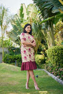 The Conscious Closet Smokey Pink Meadow Pod Long Detachable Dress