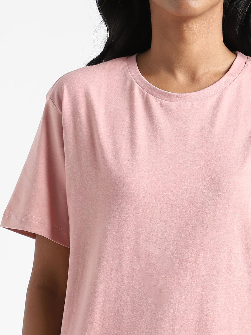 Livbio Organic Cotton & Naturally Dyed Earth Pink Women's T-shirt