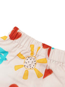 Greendigo Organic Cotton Pack of 2 Co-ords Set for Newborn Baby Boys - Off White