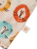 Greendigo Organic Cotton Pack of 2 Jhablas for Newborn Babies - White