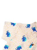 Greendigo Organic Cotton Pack of 1 Shirt for Newborn Baby Boys - Blue and Off White