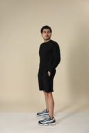 Carbontree Organic Cotton Men Carbon Black Lounge Shorts
