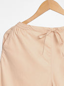 Livbio Organic Cotton & Natural Dyed Womens Sandal Wood Color Slim Fit Pants