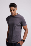 Carbontree Organic Cotton Men Charcoal Mel Carbon Lightweight T-Shirt