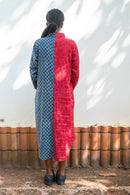 HALF AND HALF SHIRT DRESS