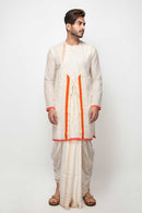 Sepia Stories Cadiz Cotton Kurta in Beige Coral