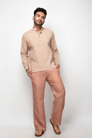 Sepia Stories Clement Cotton Kurta in Blush