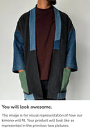 Un Denim - 100% Cotton Unisex Upcycled Denim Kimono Jacket | 186