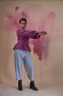 Lafaani Phosphene Ruched Blouse