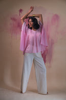 Lafaani Phosphene Kaftan Blouse & Kora Side Slit Pants Set