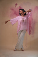 Lafaani Phosphene Asymmetric Blouse & Kora Side Slit Pants Set