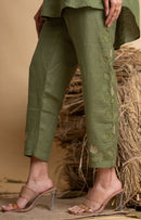 The House of Hemp Olive Green Moss Sage Coord