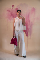 Lafaani Phosphene Gathered Blouse & Side Slit Pants - Kora