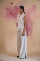 Lafaani Phosphene Unisex Cropped Vest & Side Slit Pants - Kora