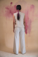 Lafaani Phosphene Unisex Cropped Vest & Side Slit Pants - Kora