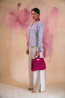 Lafaani Phosphene Pintuck Blouse