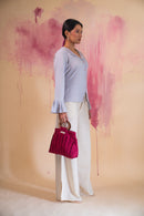 Lafaani Phosphene Pintuck Blouse