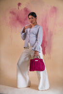 Lafaani Phosphene Pintuck Blouse & Kora Side Slit Pants Set