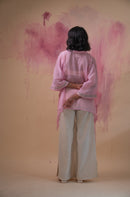 Lafaani Phosphene Asymmetric Blouse & Kora Side Slit Pants Set