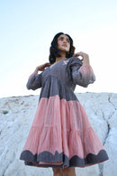 The Loom Art Sandstone Handwoven Chanderi Silk Dress