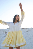 The Loom Art Dreamy Caremel Handwoven Chanderi Silk Dress