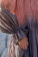 The Loom Art Sunset Shore Handwoven Chanderi Silk Dress