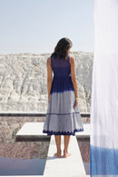 The Loom Art Space Slate Handwoven Chanderi Silk Dress
