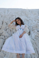 The Loom Art Lily Bloom Handwoven Chanderi Silk Dress