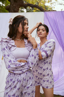 The Conscious Closet Cold Purple Dispersed Capsule Playsuit