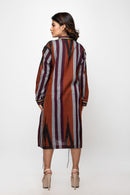 Sepia Stories Novas Cotton Dress in Brown