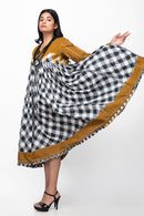 Sepia Stories Larkai Cotton Dress in Black & White